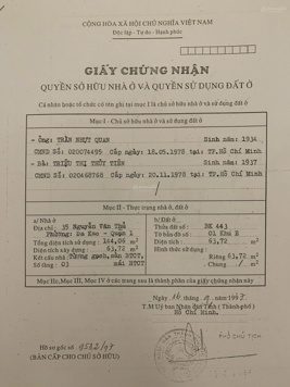 Cần bán gấp nhà 2 Mặt Tiền 35-37-39 Nguyễn Văn Thủ, Quận 1 205m2 đất giá chỉ 88 tỷ