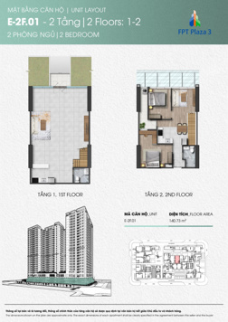 Căn hộ Dulex thông tầng 1 và 2 FPT Plaza 3 Đà Nẵng ra hàng giá chủ đầu tư