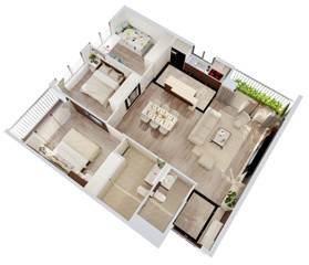 Bán 3 căn 3PN Imperia Garden 423 Minh Khai tầng trung