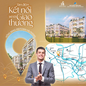 Bán Shophouse Hồng Bàng Midtown 75m2 giá 70 triệu/ m² tại Quán Toan - Hải Phòng