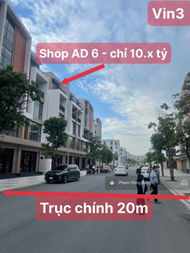 Tài chính quanh 10 tỷ - mua shop AD6- Vin 3, đường trục chính 20m (rẻ nhất vin 2-3, dãy kinh doanh)
