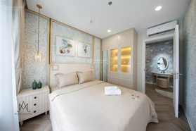 Hoa hậu 1pn + 43m2 Sola G5 ban công ĐN, view nội khu siêu đẹp giá 3,3x tỷ Vinhomes Smart City