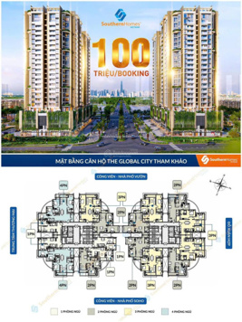 Căn hộ Global giai đoạn 1 từ 1PN - 4PN diện tích 55-180m giá từ 100tr/m2 ưu đãi 16% mở bán tháng 12