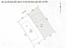 Chính chủ bán mảnh đất 87m2 gần mặt đường Âu Cơ (trong đê)