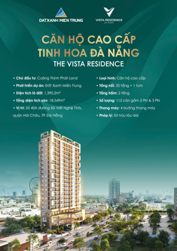 Chỉ 1,25 tỷ Sở hữu căn hộ 2PN trung tâm Hải Châu Đà Nẵng - Vista Residence - nhận nhà vào 2025