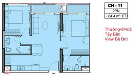 Bán căn hộ góc 2 phòng ngủ The Paris view hồ tại Vin Ocean Park. Tiêu chuẩn 5*. Vốn chỉ từ 350tr