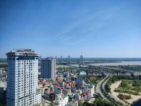 Căn góc 3 ngủ - Sunshine Riverside - view sông Hồng, cầu Nhật Tân - 83,8m2 2 mặt thoáng - cao tầng