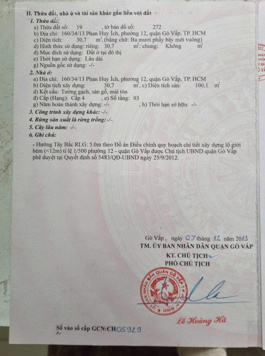 Gò Vấp, nhà đất Phan Huy Ích 5.6 tỷ đường 6m xe hơi gần siêu thị Emart