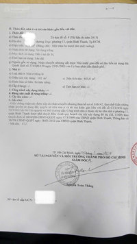 Bán nhà Đặng Thùy Trâm Bình Thạnh, 138 m2 (6 x 23m) 5 tầng 6 phòng ngủ sổ hồng chính chủ