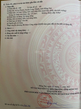 Bán đất mặt tiền đường Chu Văn An, Long Thành, Đồng Nai