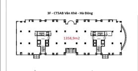 Chính chủ đầu tư chuyển nhượng bán 1358,9m2 sàn thương mại tầng 3 tòa nhà CT5 Văn Khê - Hà Đông