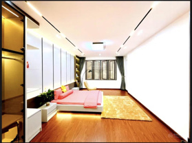 Nhà phố Tôn Thất Tùng 5 tầng. Xây mới kiểu building. Nội thất cực đẹp. Sát đường ô tô. Gần hồ