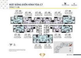 Chính chủ gửi bán căn hộ 2 phòng ngủ 82m2 toà C7, ban công Đông Nam, tầng trung đẹp