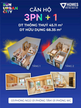 Bảng hàng 30 căn ngoại giao CĐT căn hộ Sun Urban City chiết khấu tổng 19% gọi ngay 0901 239 929