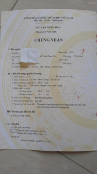 Chính chủ cần bán nhà mặt đường Nguyễn Khuyến