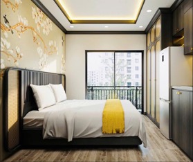 Bán nhà Minh Khai xây CC mini 12 phòng ngủ 6 tầng 45m2 thang máy 9.4 tỷ 