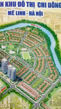 Bán đất, KĐT Chi Đông, Mê Linh, 239,9m2, MT 8m, view sân bóng, kinh doanh, sđỏ, giá 30 tr/m2