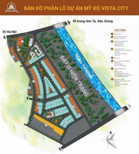 Bán đất nền dự án tại Mỹ Độ Vista City Bắc Giang, 2,4xx tỷ, 80m2 hạ tầng đầy đủ