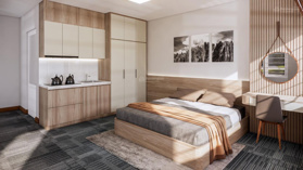 Cho thuê căn hộ 40m2 phố Đỗ Quang đường to rộng, để được 3 - 4 ôtô căn hộ mặt phố chỉ từ 6triệu/th