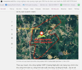 Bán đất sát KCN VSIP 2 Quảng Ngãi sắp khởi công giá chỉ 555 triệu