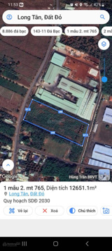 Hàng hiếm hơn 1mẫu2 phủ hồng 63m mặt tiền đường 765 Long Tân Đất Đỏ TP Bà Rịa