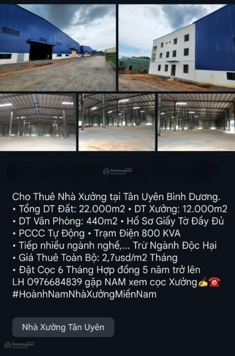 Cho Thuê Nhà Xưởng Khu Vực Tân Uyên, Bắc Tân Uyên, KCN Nam Tân Uyên, KCN Bắc Tân Uyên, KCN Đất Cuốc