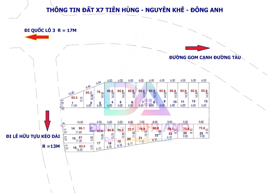 ✅Bán đất đấu giá X7 Tiên Hùng Nguyên Khê Đông Anh đường ô tô tránh 