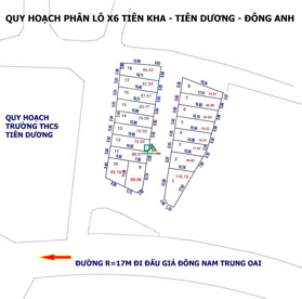 Bán Đất Đấu Giá X6 Tiên Kha Tiên Dương Đông Anh -2 mặt đường