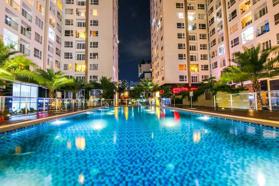 Cho thuê nhanh căn hộ Sky Center Phổ Quang P2, TB, officetel 36m2, giá 9tr/th LH Lệ 0822 291 904