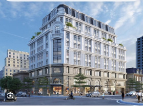 Bán tòa nhà văn phòng ô góc mặt phố Nguyễn Chánh. Diện tích 280m2 x 9 tầng, có hầm, MT khủng 30m