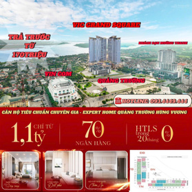 Chỉ từ 170tr có ngay căn hộ cao cấp 5* ngay trung tâm quảng trường TP Việt Trì, LH 0934 449 444