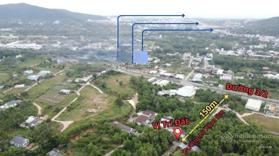 Đất chính chủ 125m2 góc 2 mặt tiền sát trung tâm 900m. QH đất ở. Sổ hiện thị đường