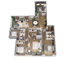 Bán căn góc 4PN - 201m2 tại DA BRG Diamond 25 Lê Văn Lương, sổ đỏ, hoàn thiện cơ bản, LH 0971 366 724