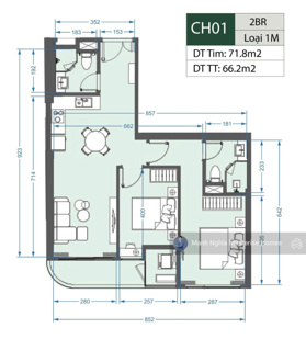 Bán gấp căn hộ 2PN, 2WC tại Lumiere EverGreen Smart City, 5,5 tỷ, 66,2m2, Nam Từ Liêm, HN