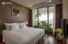 Bán biệt thự 2PN, 87m trên cao Flamingo Đại Lải, view bể bơi, ngắm vườn treo và núi rừng tuyệt đẹp