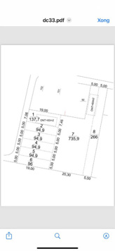 Bán đất Trung Tâm huyện Châu Đức DT 2.722m SẴN 1.290m2 thổ cư ~ Quy Hoạch Đất ở ĐÔ THỊ 100%