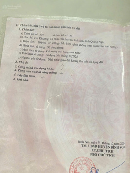 Chinh chủ cần bán 1050mv bhk qh tmdv sat biển trên đat có keo trồng 3 Nam giá chỉ 2xx