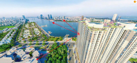 Căn hộ 2PN tầng 21 view toàn cảnh sông Hàn - View ngắm pháo hoa quốc tế - Dự án Peninsula Đà Nẵng