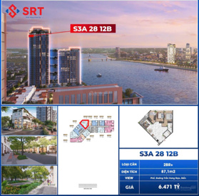 Căn 2PN + diện tích lớn tầng cao, tầm view bao quát về biển Sơn Trà