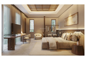 Bán biệt thự tứ lập 1000m² khu resort Cúc Phương Full nội thất, sẵn sàng kinh doanh homestay