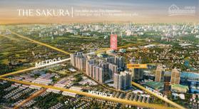 Giá bán shop thương mại dịch vụ Sakura SA5, SA1 Vinhomes Smart City. Shop khối đế cho thuê 5%/năm