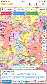 Chỉ hơn 300tr sở hữu ngay lô đất tại Ngọc Thiện Tân Yên diện tích 269m2 trục đường liên thôn