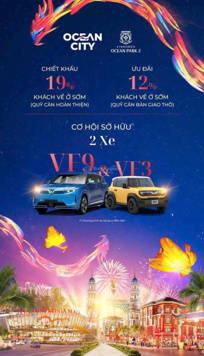 Siêu Khủng (Tặng ngay xe VF3 + lượt bốc thăm trúng VF9 + 25 chỉ vàng nếu đặt cọc trong tháng 12)