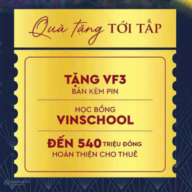 Giỏ hàng 10 căn độc quyền được tặng xe VF3, chiết khấu 14% + cam kết thuê 540 triệu Vinhomes Quận 9