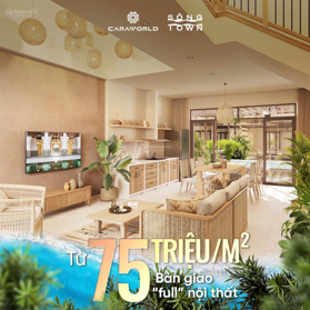 Caraworld Cam Ranh nhà phố 3 tầng, sở hữu lâu dài, full nội thất, CK 28.8% PKD 0933 631 368