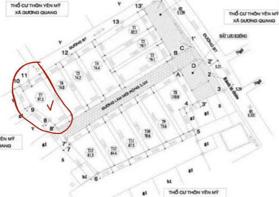 Bán đất TĐC thôn Yên Mỹ, xã Dương Quang, Gia Lâm, mặt tiền 5m, nở hậu.