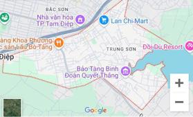 Bán đất mặt đường gần ngã ba Quân đoàn 1 (trung tâm t. Phố Tam Điệp khu Hàng Bàng) sổ đỏ chính chủ