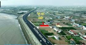 Bán cắt lỗ lô đất giáp mặt biển Quất Lâm, giáp bãi tắm và quảng trường, diện tích 100m2, giá 800tr
