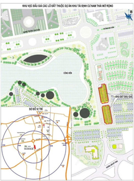 Đất đấu giá khu dân cư Nam Thái thành phố Phổ Yên mở rộng