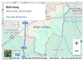 Cần bán lô đất thổ cư 80m2 mặt tiền hẻm 483 QL50 gần bến xe Q8, Bình Hưng, BC sẵn sổ giá 1.23 tỷ